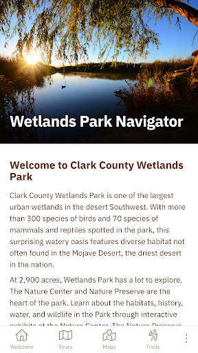 Wetlands Park Navigator Screen 2