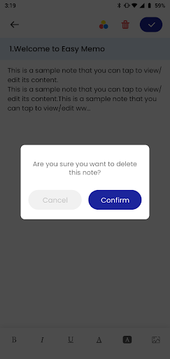 Easy Memo Screen 2