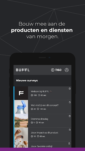 Android application BUFFL screenshort