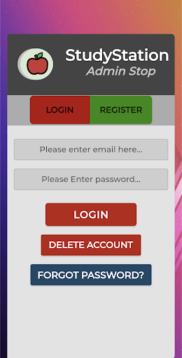 Android application StudyStation Admin screenshort