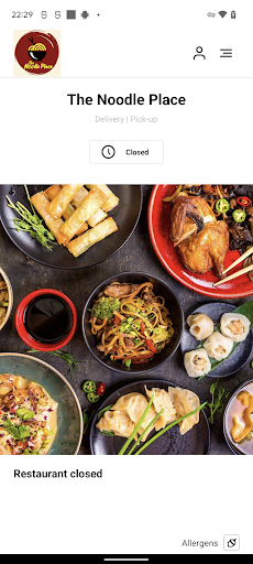 Android application The Noodle Place screenshort