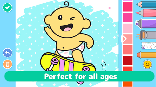 Android application Babies coloring & drawing book screenshort