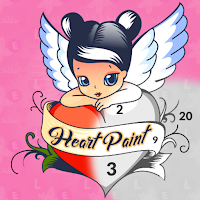 Heart Paint Color by Number