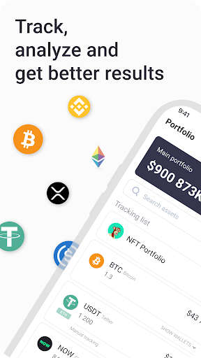 Android application Crypto Portfolio: NOW Tracker screenshort