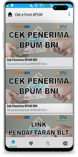 Cek e-FORM BPUM BLT UMKM