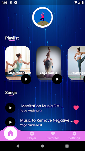Android application Yoga Music Mp3 screenshort
