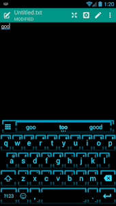 Emoji Keyboard Neon Blue 2