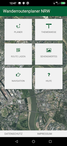 Android application Wanderroutenplaner NRW mobil screenshort