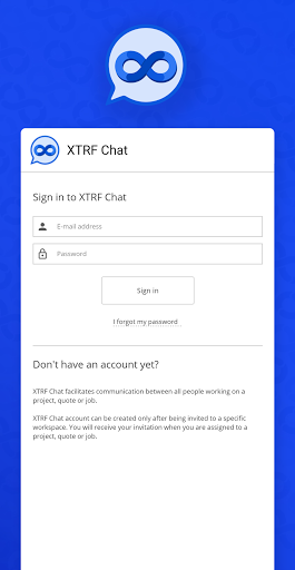 Android application XTRF Chat screenshort