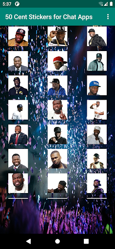 50 Cent Stickers for Chat Apps Screen 3