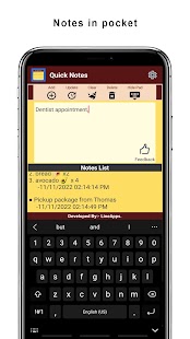 Quick Notes Screenshot