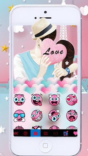 Romantic Couple Love Keyboard Screen 3