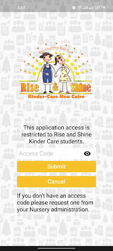 Rise and Shine Kinder Care Screen 3