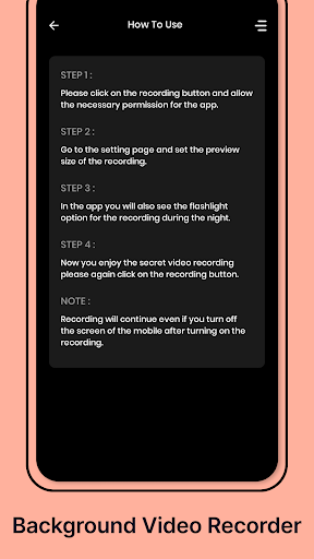 Background Video Recorder