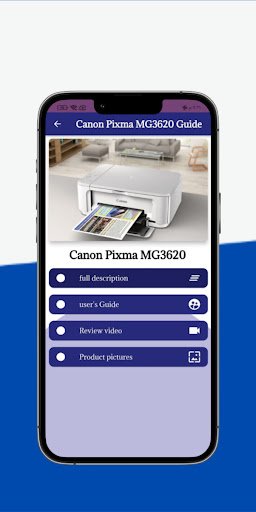 Android application Canon Pixma MG3620 Guide screenshort