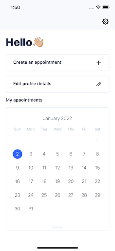 Appointments Screen 2