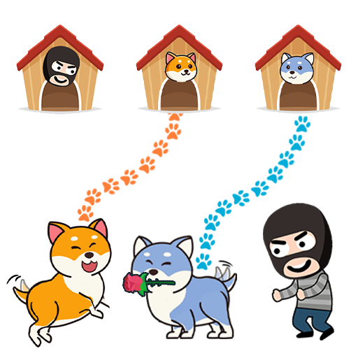Dog rush: Draw to save games Télécharger sur Windows