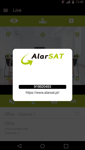 Android application Alarsat EasyView screenshort