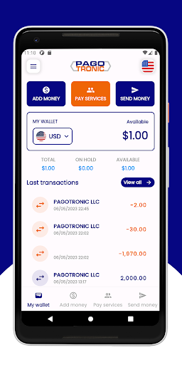 Android application Pagotronic screenshort