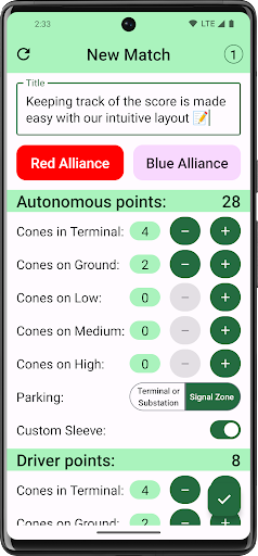 FTC Scorer - Power Play Screen 2