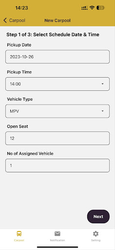 Android application Gold Trip Business screenshort