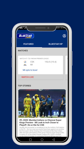 Bluestar Cricket: Live IPL & Cricket Matches Score poster-1