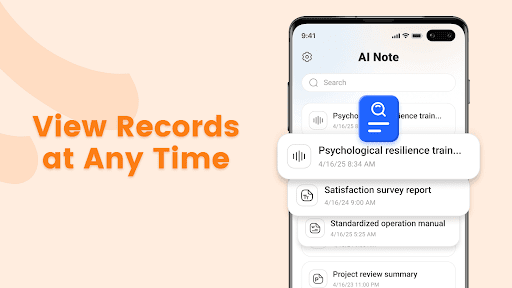 Screenshot of Note AI: Voice AI Transcribe