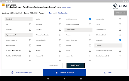 GDM Data Survey Screen 3