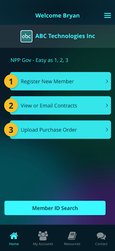 Android application NPPGov Vendor Partner App screenshort