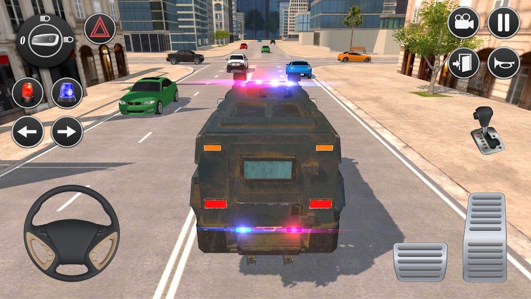 Mengemudi Mobil Polisi Nyata: Game Offline 2.1 APK + Mod (Unlimited money) untuk android