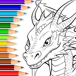 Icon image Dragon Coloring & Drawing Game