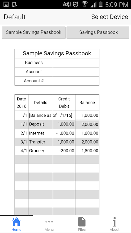 Savings Passbook - 0.0.14 - (Android)