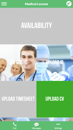 Android application Medical Locums screenshort