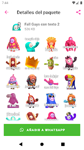 Screenshot 4 Stickers de Fall Guys para WA android