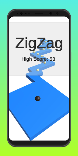 Android application Zig Zag Blue screenshort