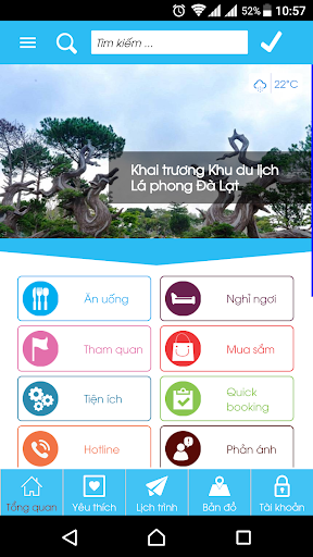 Android application Dalat City screenshort