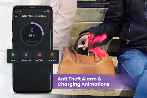 Android application Anti theft, Charging animation screenshort