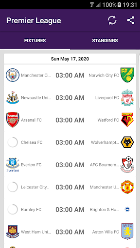 Soccer EPL Calendar