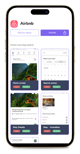 BugSmash: Review Mobile Apps Screen 3