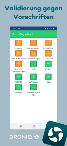 Droniq App Screen 2