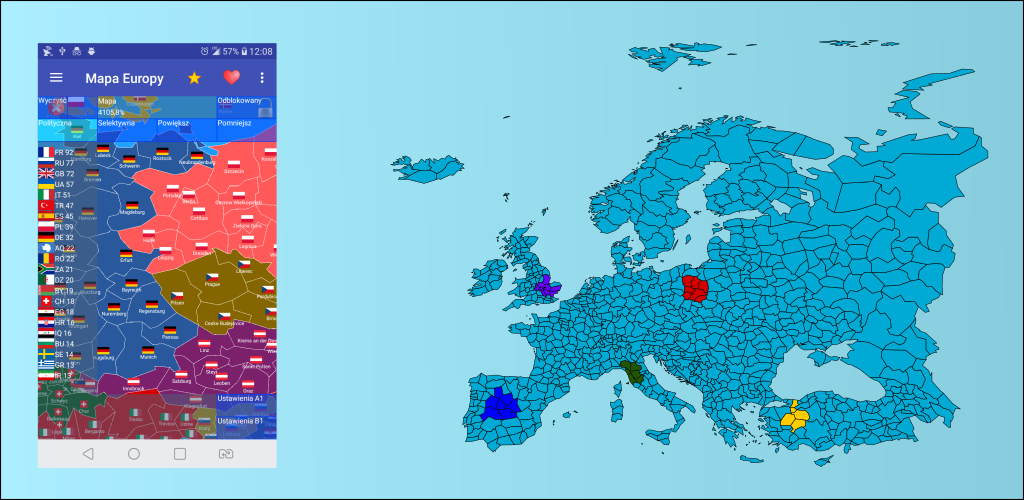 Screenshot 2 Mapa Europy android