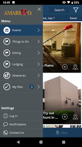 Screenshot of Visit Amarillo