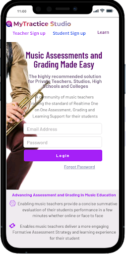 Android application Music Assessment and Grading screenshort