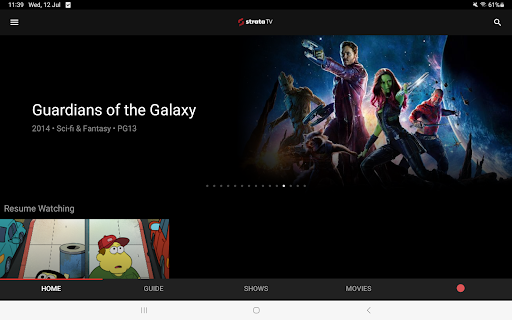 Screenshot of StrataTV