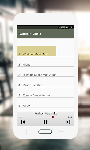 Android application Workout Music Offline screenshort