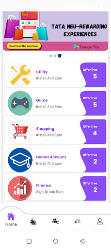 Android application Qwick App screenshort