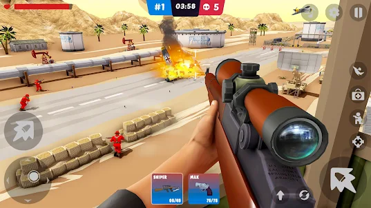 Jogo de Armas Sniper pistolas