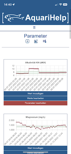 Android application AquariHelp screenshort