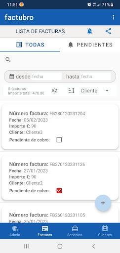 factubro Screen 2