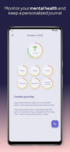 Parazute: Mental journal Screen 3